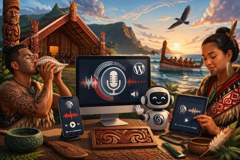 Te Reo Māori Text to Speech mō WordPress – te hono i te reo tuku iho ki te ao matihiko