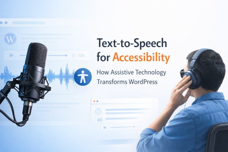 How Text to Speech Assistive Technology Improves Accessibility on WordPress Websites in 2026