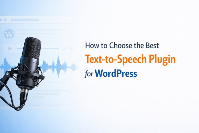 How to Choose the Best Text to Speech Plugin for WordPress in 2026 (Free vs Paid)